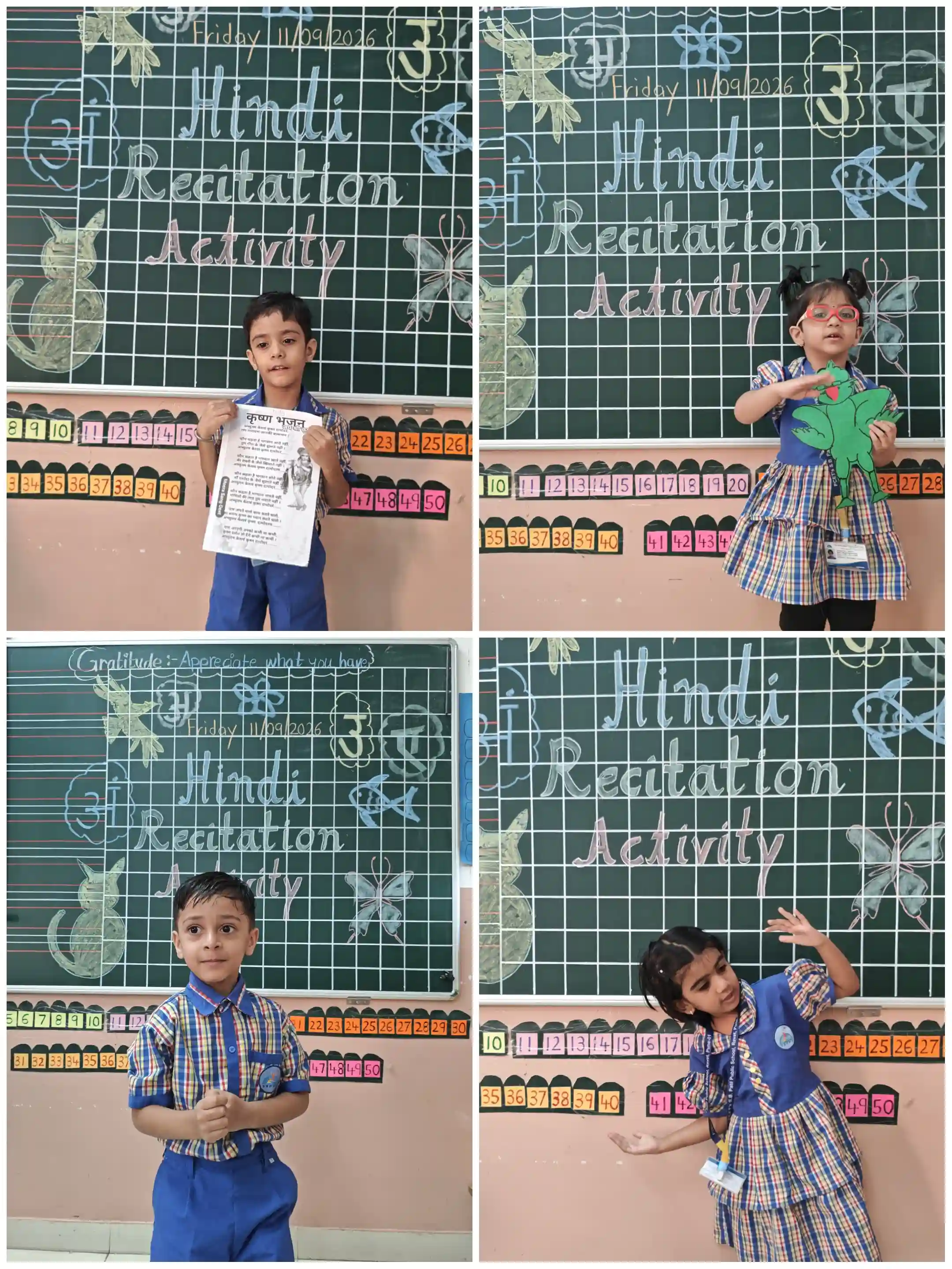 Celebrates Hindi Recitation Activity<