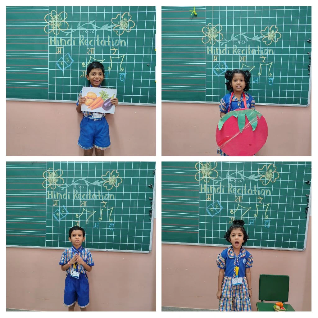 Celebrates Hindi Recitation Activity<