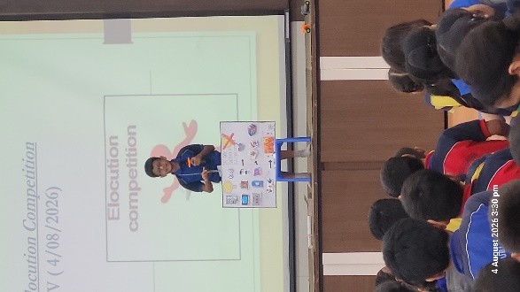 Grade IV Inter-house English Elocution Competition