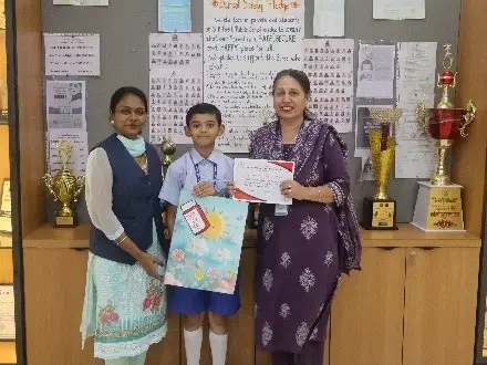 Winning the SVIS Interschool Monsoon Drawing Competition
